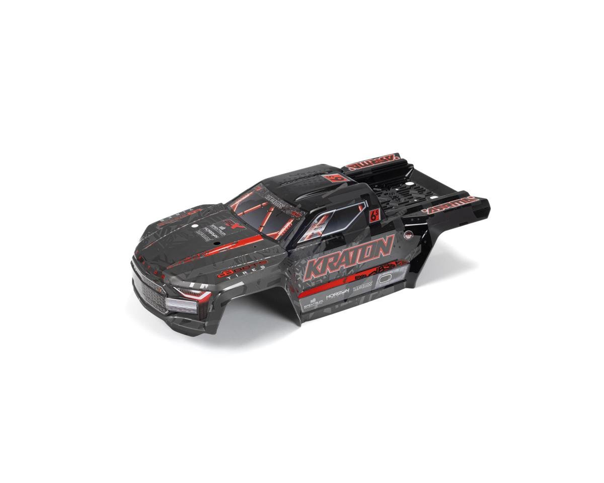 Arrma KRATON 6S EXB BLX Painted Decalled Trimmed Body (Black/Red)