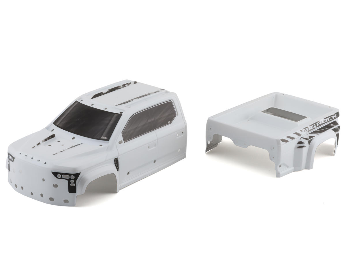 Arrma Big Rock 6S BLX 1/7 Monster Truck Pre-Painted & Decaled Body (White)