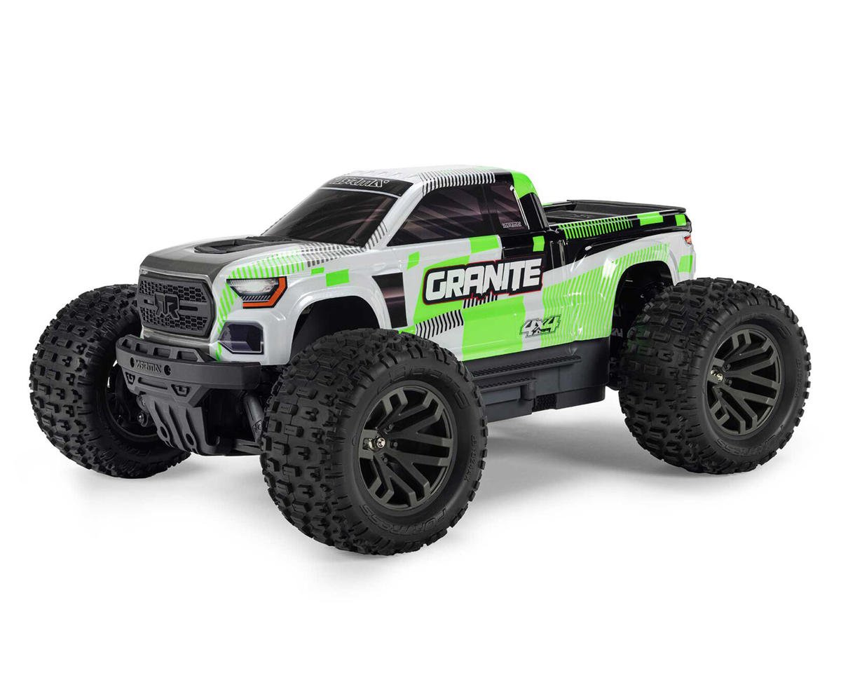 Arrma Granite Mega 665 1/10 4WD Electric Monster Truck (Green) w/SLT2 2.4GHz Radio