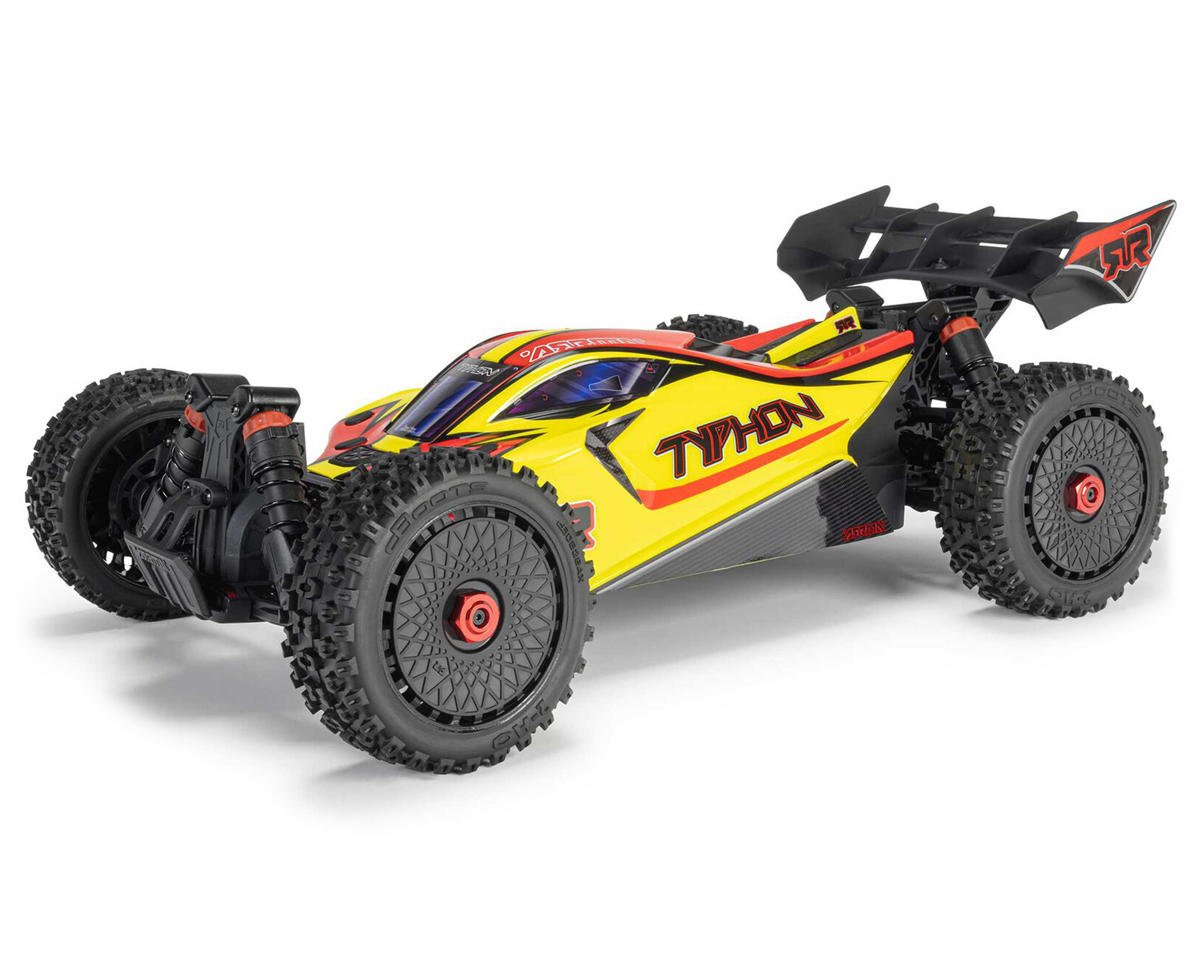 Arrma Typhon Mega 665 1/8 4WD Electric Buggy (Yellow) w/SLT2 2.4GHz Radio