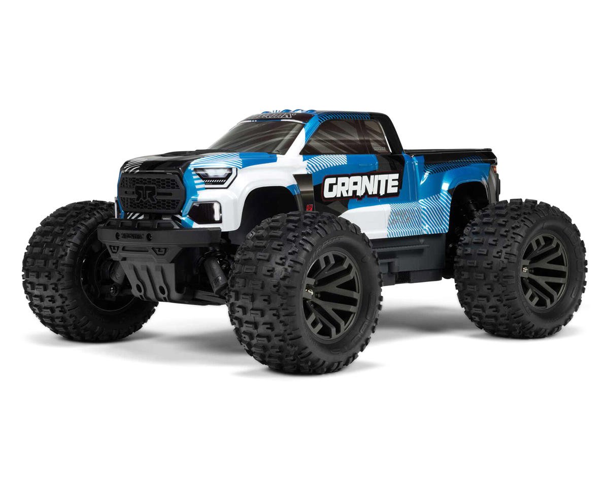 Arrma Granite 4x4 V4 223S DSC 1/10 RTR Brushless 4WD Monster Truck (Blue) w/Spektrum SLT3 2.4GHz Radio