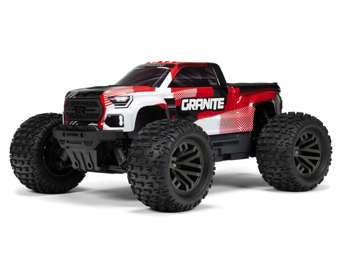 Arrma Granite 4x4 V4 223S DSC 1/10 RTR Brushless 4WD Monster Truck (Red) w/Spektrum SLT3 2.4GHz Radio