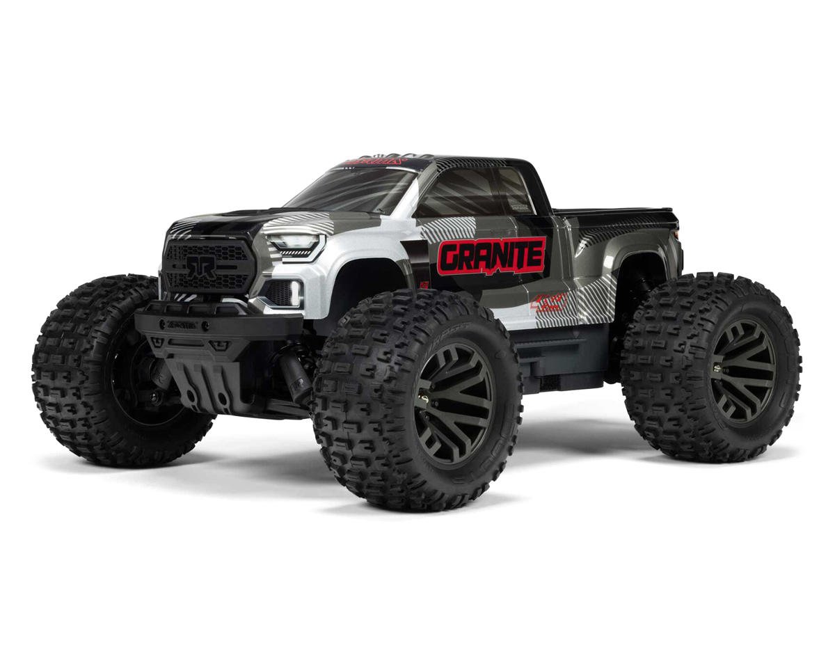 Arrma Granite 4x4 V4 223S DSC 1/10 RTR Brushless 4WD Monster Truck (Gun Metal) w/Spektrum SLT3 2.4GHz Radio