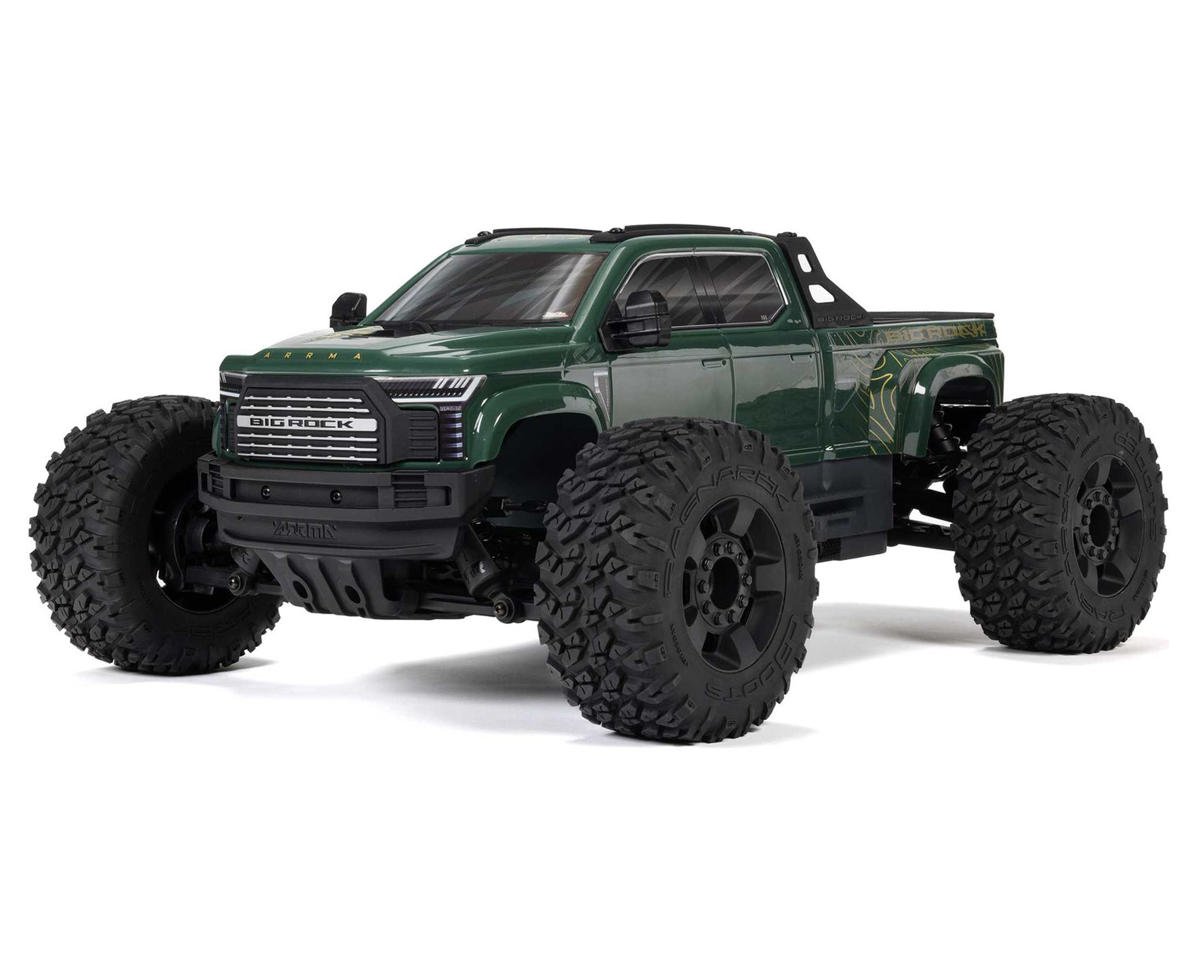 Arrma Big Rock 4X4 V4 223S DSC 1/10 RTR Brushless 4WD Monster Truck (Green) w/SLT3 2.4GHz Radio