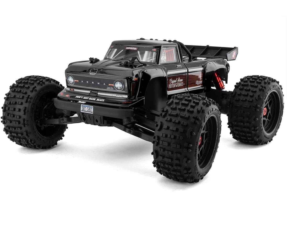 Arrma Outcast 4S V2 BLX Brushless RTR 1/10 Stunt Truck (Gunmetal) w/SLT3 2.4GHz Radio & Smart ESC