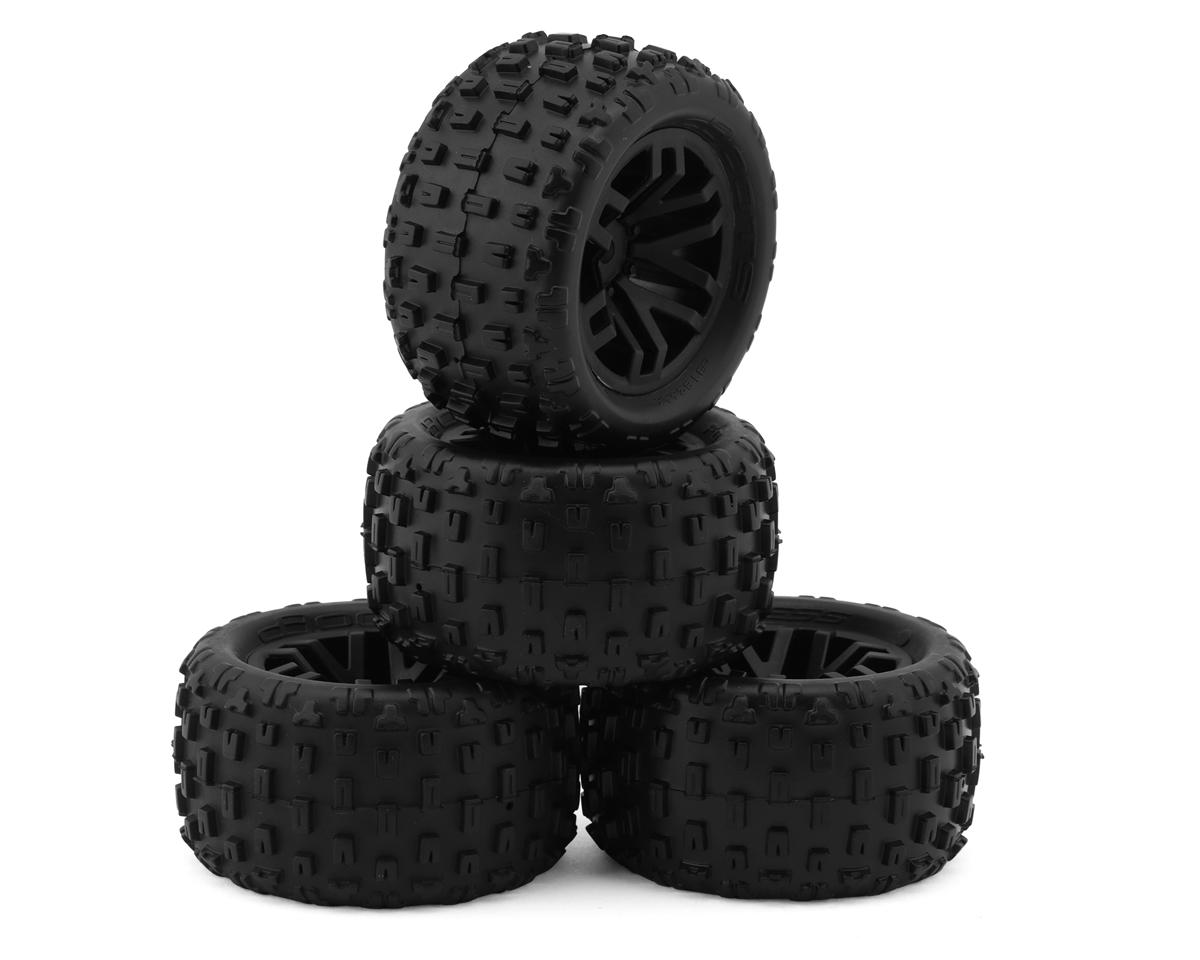 Arrma dBoots Fortress Pre-mounted MT Tire Set (Black) (4) w/12mm Hex