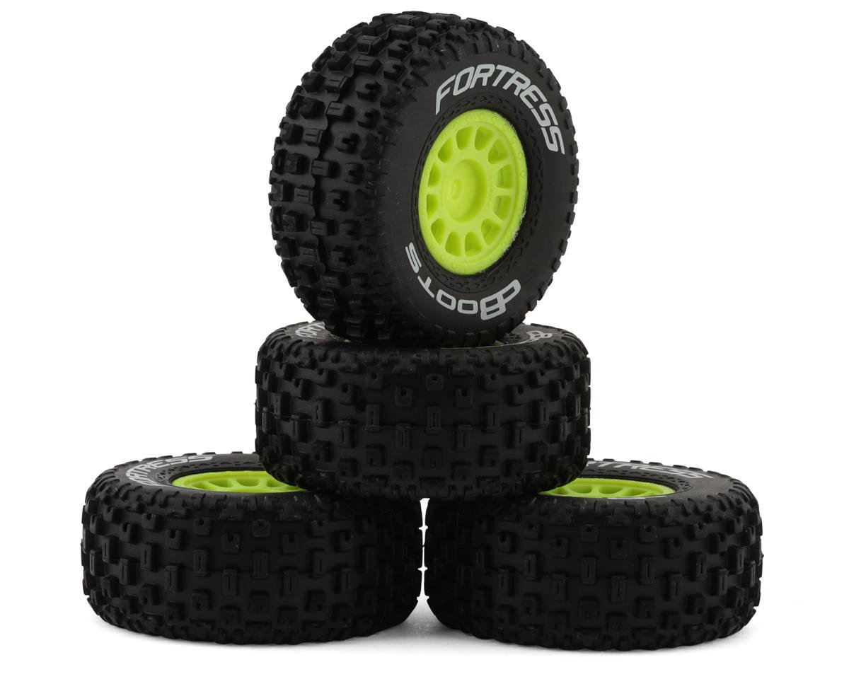 Arrma Mojave Grom dBoots 'Fortress' Pre-Mounted Off-Road Tires (Yellow) (4) w/12mm Hex