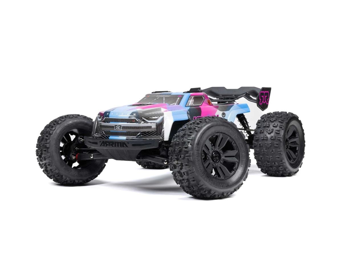 Arrma Kraton 6S BLX RTR 1/8 4WD Brushless Monster Truck (Blue/Pink) (V6) w/SLT3 2.4GHz Radio