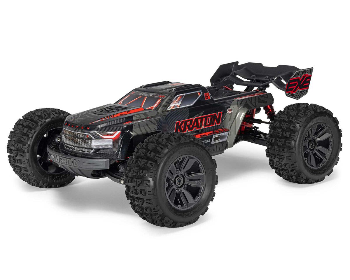 Arrma Kraton 6S EXB BLX RTR 1/8 4WD Brushless Speed Truck (Black) (V6) w/SLT3 2.4GHz Radio