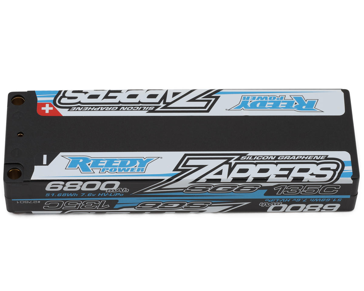 Reedy Zappers HV SG6 2S Low Profile 135C LiPo Battery (7.6V/6800mAh) w/5mm Bullets