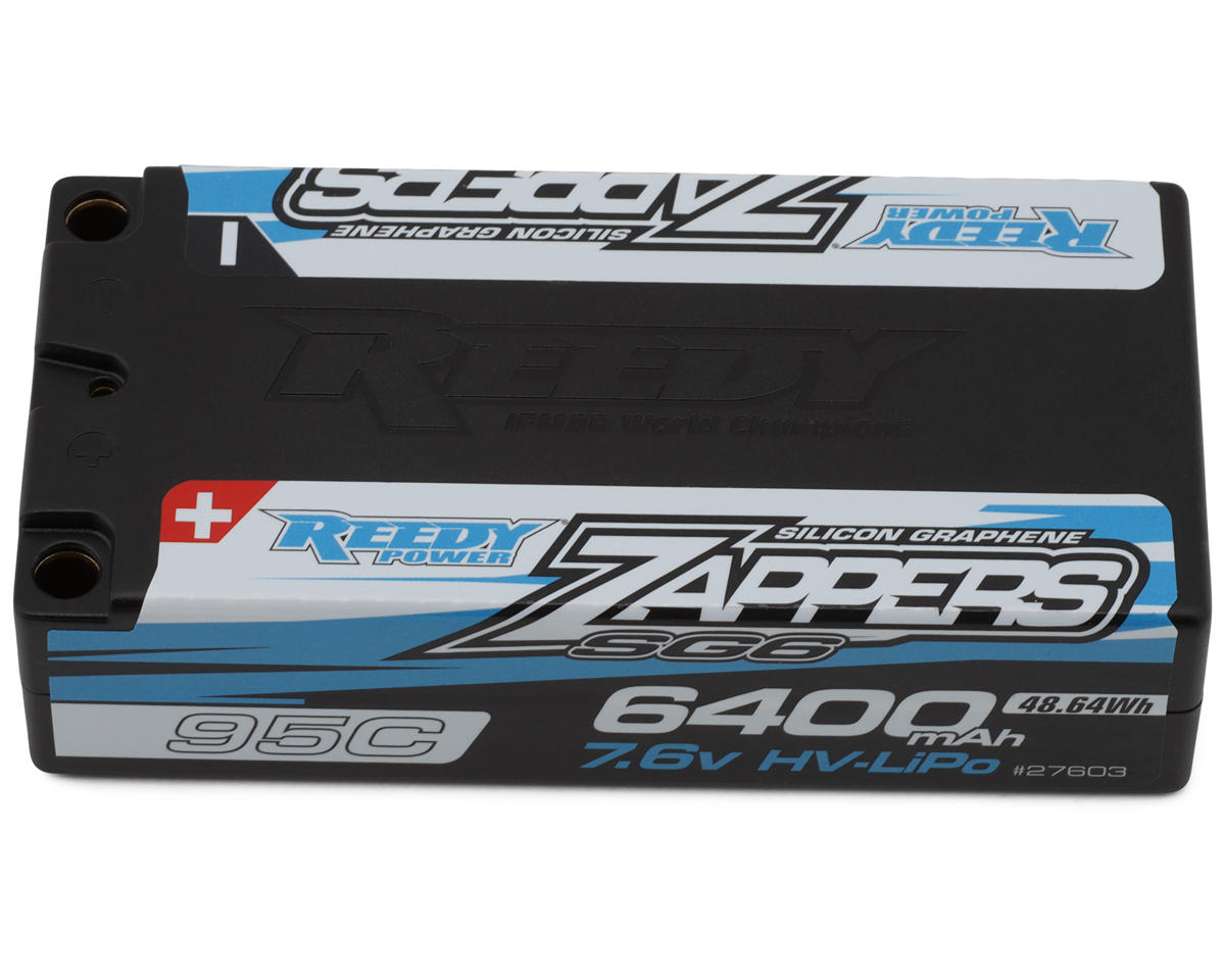 Reedy Zappers HV SG6 2S Shorty 95C LiPo Battery (7.6V/6400mAh) w/5mm Bullets