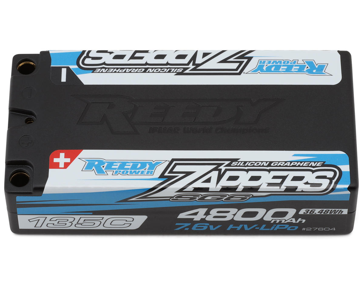 Reedy Zappers HV SG6 2S Shorty 135C LiPo Battery (7.6V/4800mAh) w/5mm Bullets