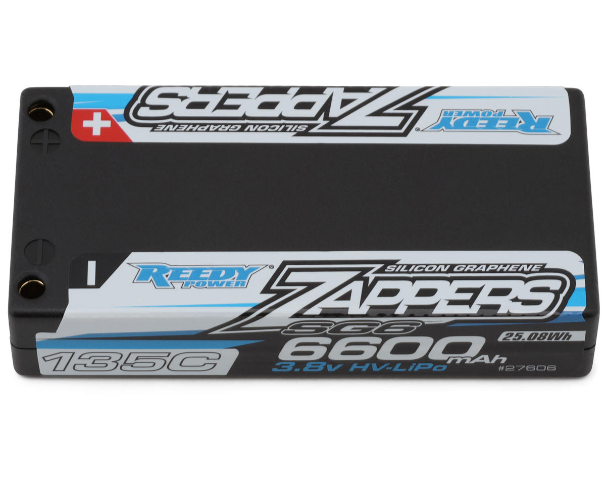 Reedy Zappers HV SG6 1S Shorty 95C LiPo Battery (3.8V/6600mAh) w/4mm Bullets