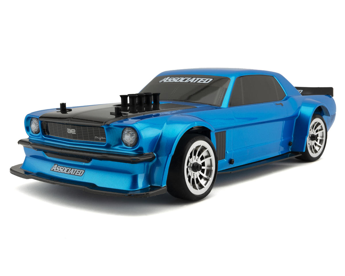 Team Associated DC10 RTR 1/10 Electric Brushless RWD Drift Car Combo (Blue) w/2.4GHz Radio, Battery & Charger