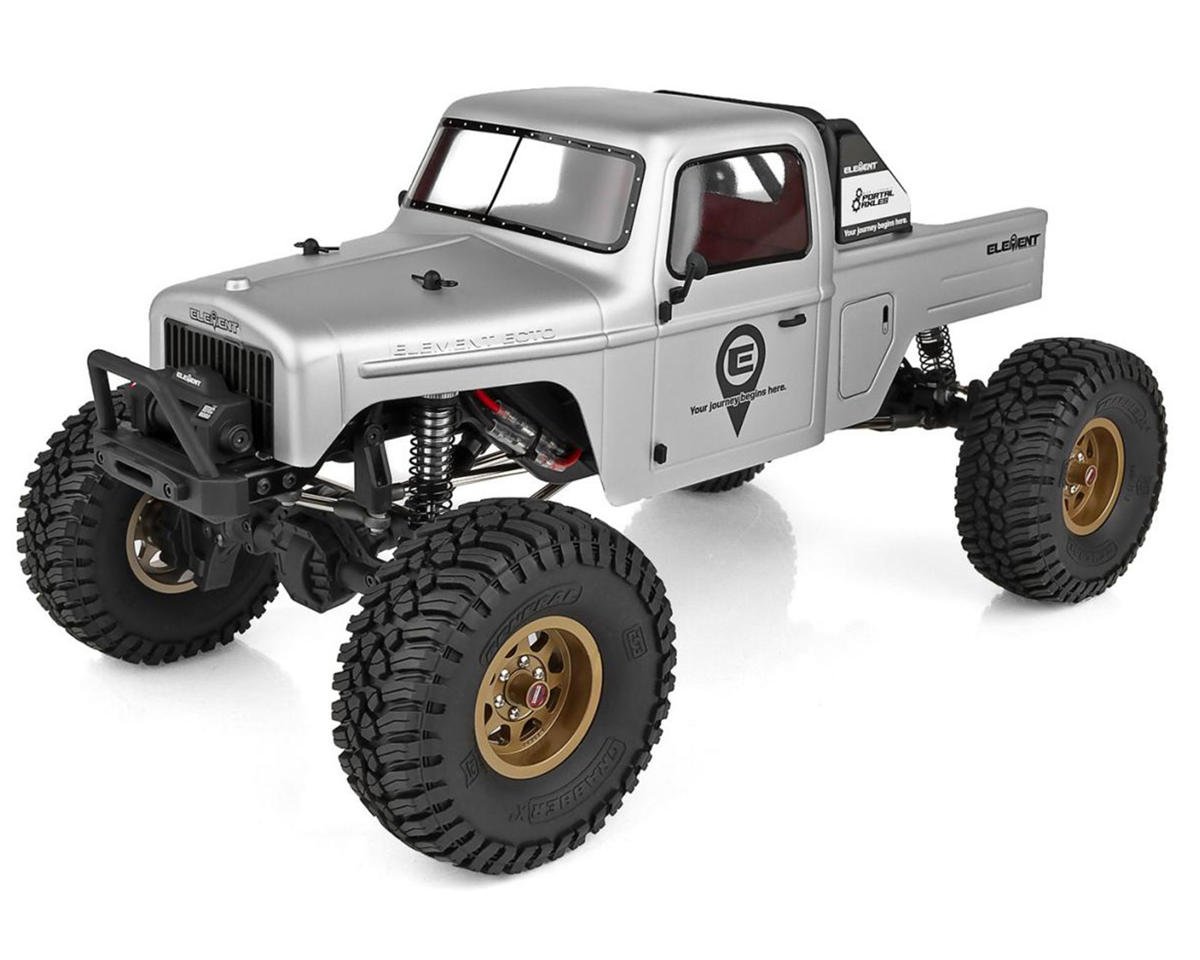 Element RC Enduro Ecto Portal Trail Truck 4x4 RTR 1/10 Rock Crawler Combo (Grey) w/2.4GHz Radio, Battery & Charger