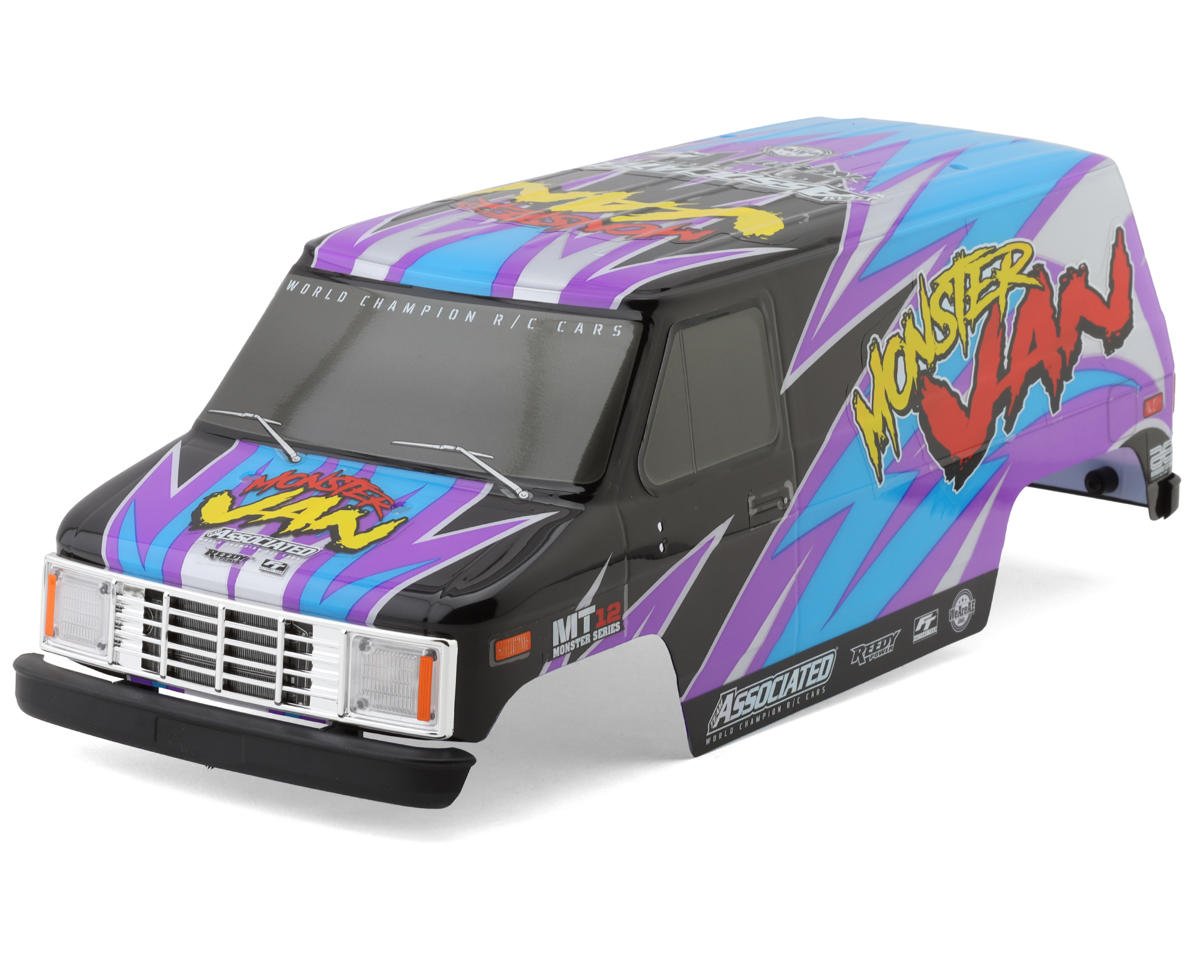 Team Associated MT12 Monster Van Pre-Painted Body Set