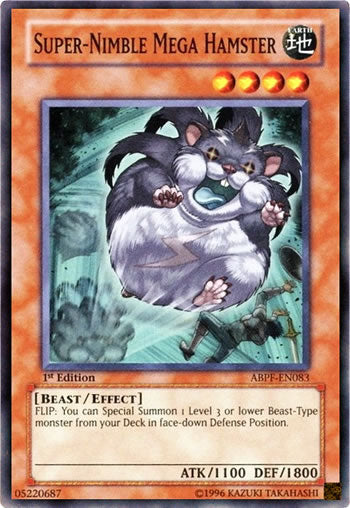 Super-Nimble Mega Hamster (ABPF-EN083) Super Rare - Near Mint 1st Edit