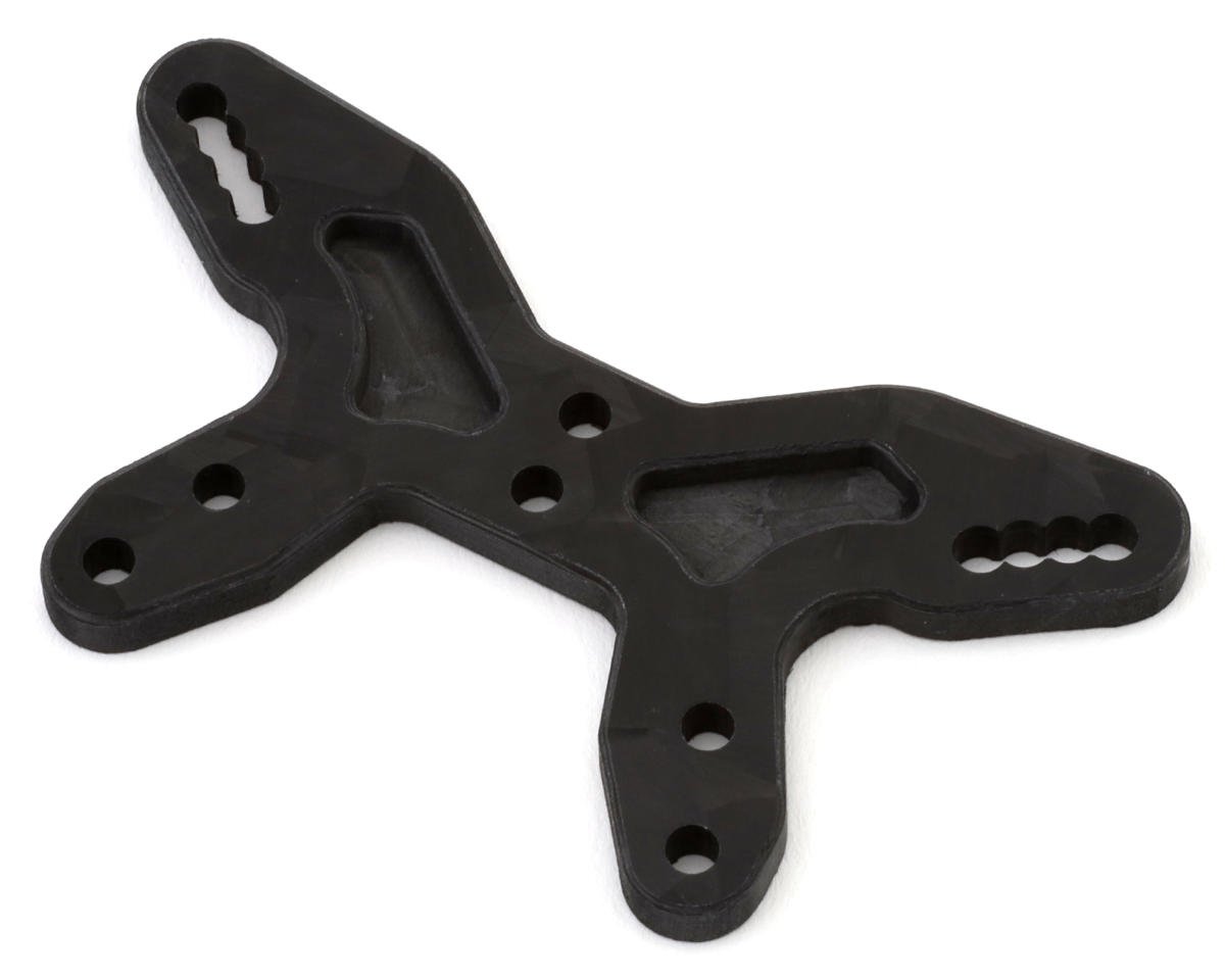 Avid RC Cougar LD3 Forged Carbon Front Shock Tower (-4mm)