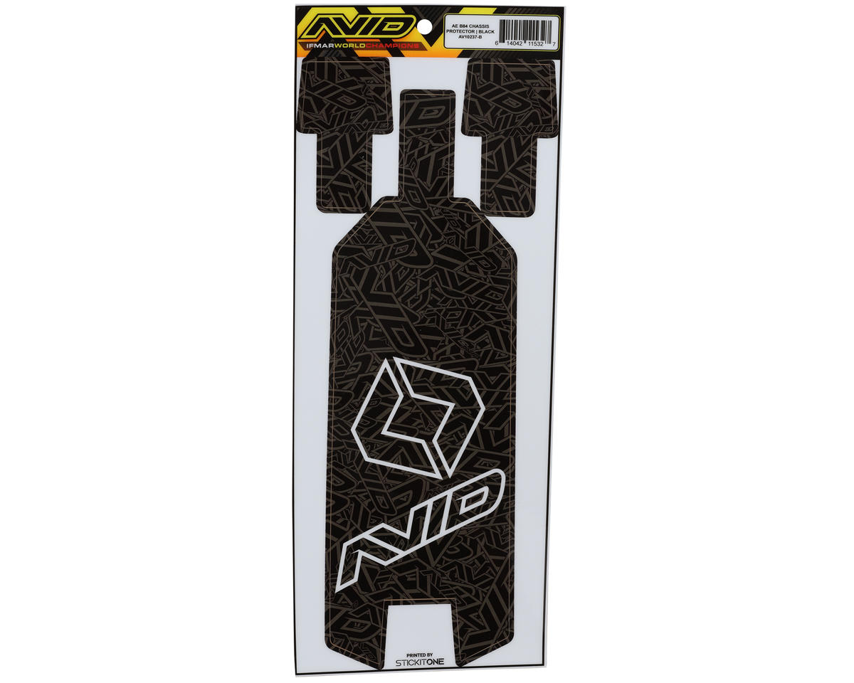 Avid RC AE B84 Pre-Cut Chassis Protective Sheet (Black)