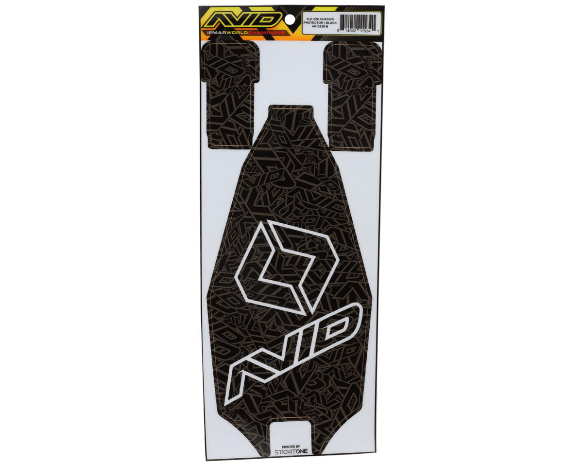 Avid RC TLR 22X Pre-Cut Chassis Protective Sheet (Black)
