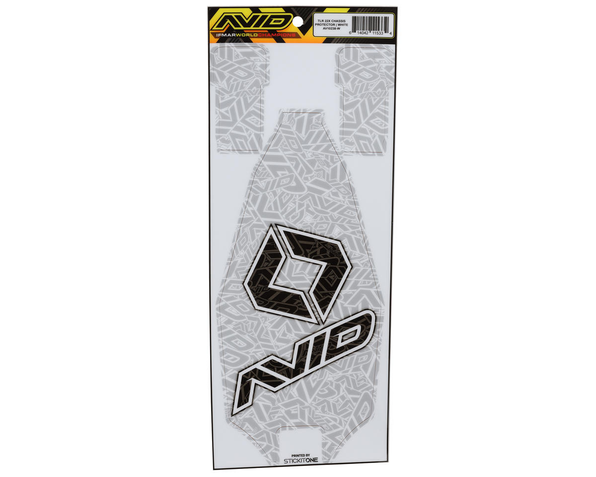 Avid RC TLR 22X Pre-Cut Chassis Protective Sheet (White)
