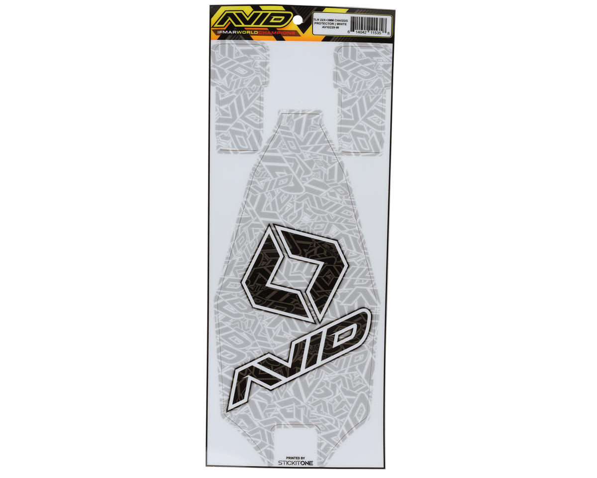 Avid RC TLR 22X +3mm Precut Chassis Protective Sheet (White)