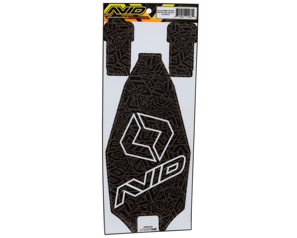 Avid RC TLR 22X Pre-Cut Chassis Protective Sheet (Black) (-3mm)