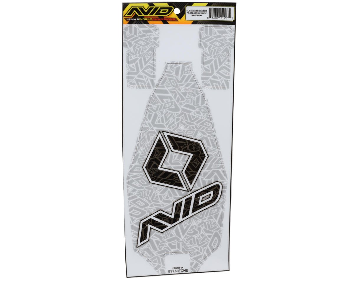 Avid RC TLR 22X Pre-Cut Chassis Protective Sheet (White) (-3mm)