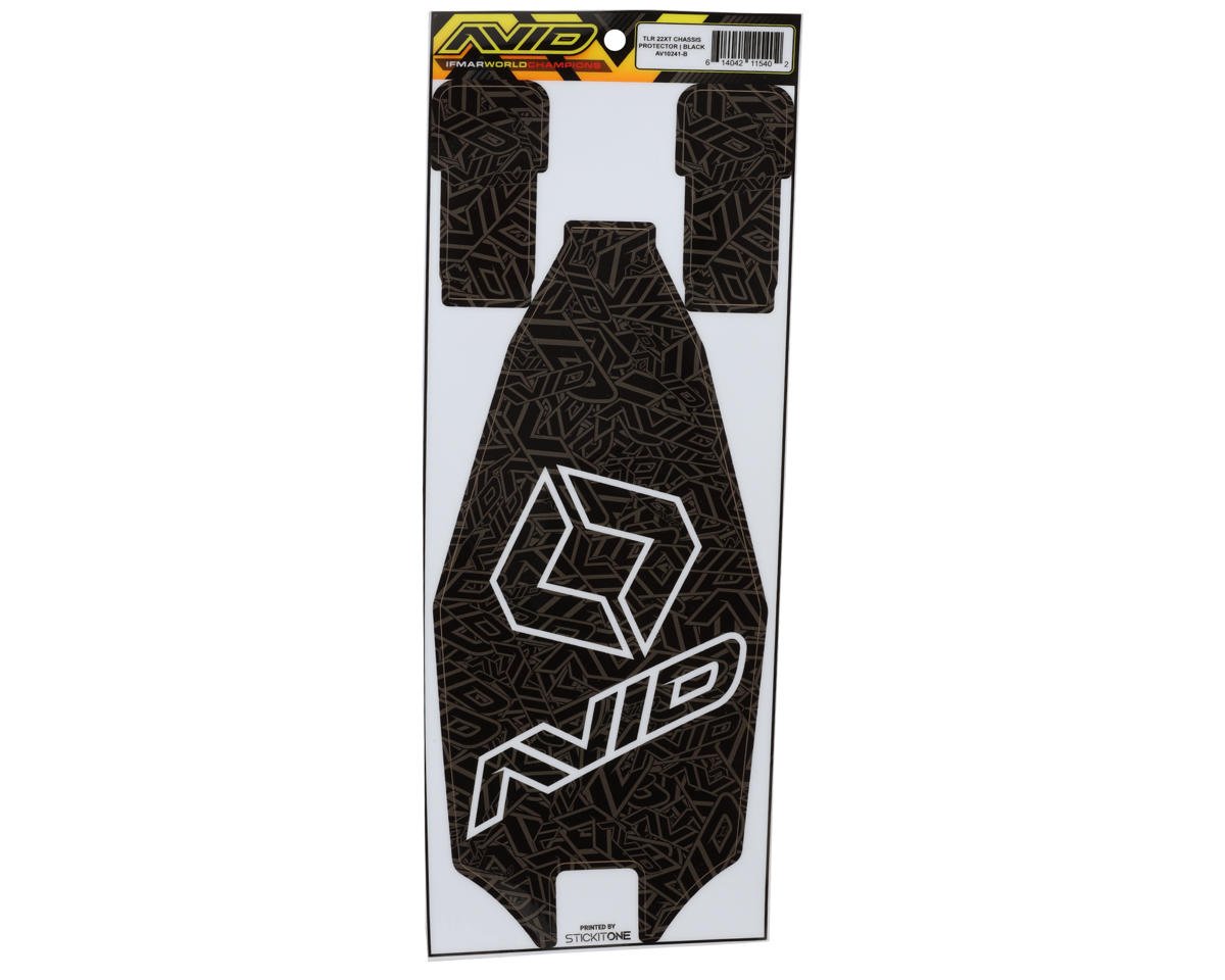 Avid RC TLR 22X-T Pre-Cut Chassis Protective Sheet (Black)