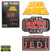 Star Wars Original Trilogy Enamel Pin 3-Pack - Entertainment Earth Exc