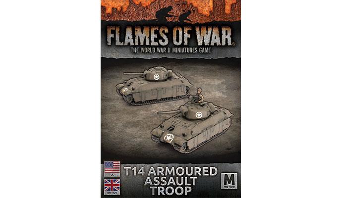 Flames of War: WWII: British (BBX70) - T14 (75mm) Assault Tanks (x2) (