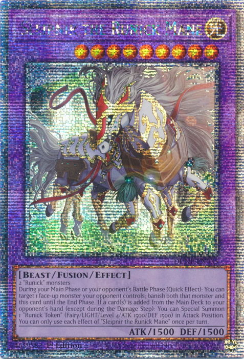Sleipnir the Runick Mane (DUNE-EN035) Quarter Century Secret Rare - Ne