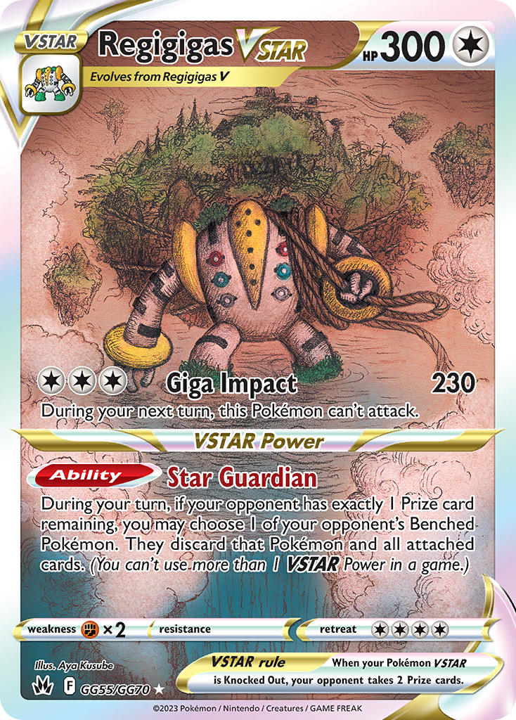 Regigigas VSTAR - GG55/GG70 (CRZ:GG) Ultra Rare - Near Mint Holofoil