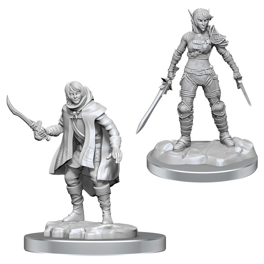 D&D: Nolzur's Marvelous Miniatures - Elf Rogue & Half-Elf Protege (905