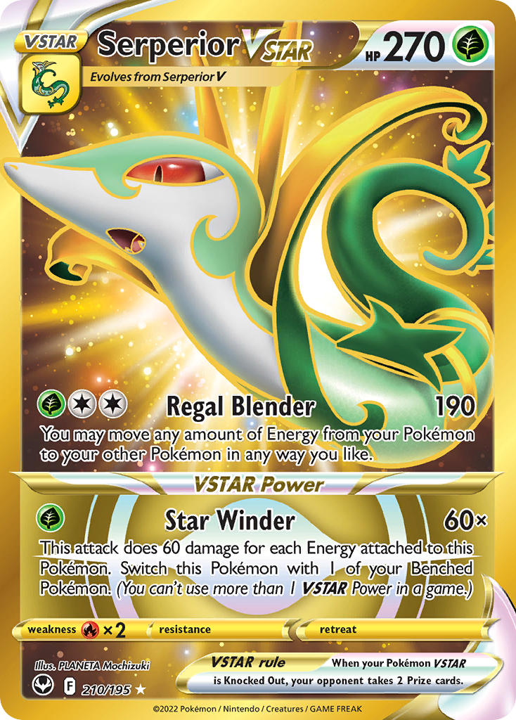 Serperior VSTAR (Secret) - 210/195 (SWSH12) Secret Rare - Near Mint Ho
