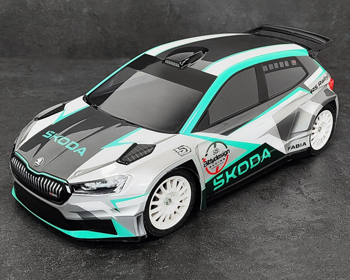 Bittydesign SKODA Fabia RS Rally2 1/10 Rally Body (Clear) (190mm) (Light Weight)