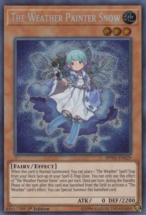 The Weather Painter Snow (SPWA-EN029) Secret Rare