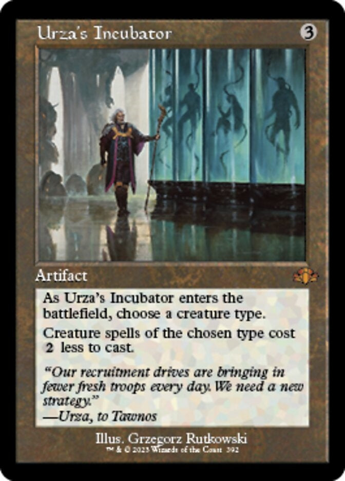 Urza's Incubator [#392 Old Frame Bonus Sheet] (DMR-M)