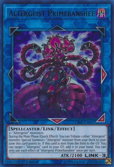 Altergeist Primebanshee (CIBR-EN047) Ultra Rare - Near Mint 1st Editio