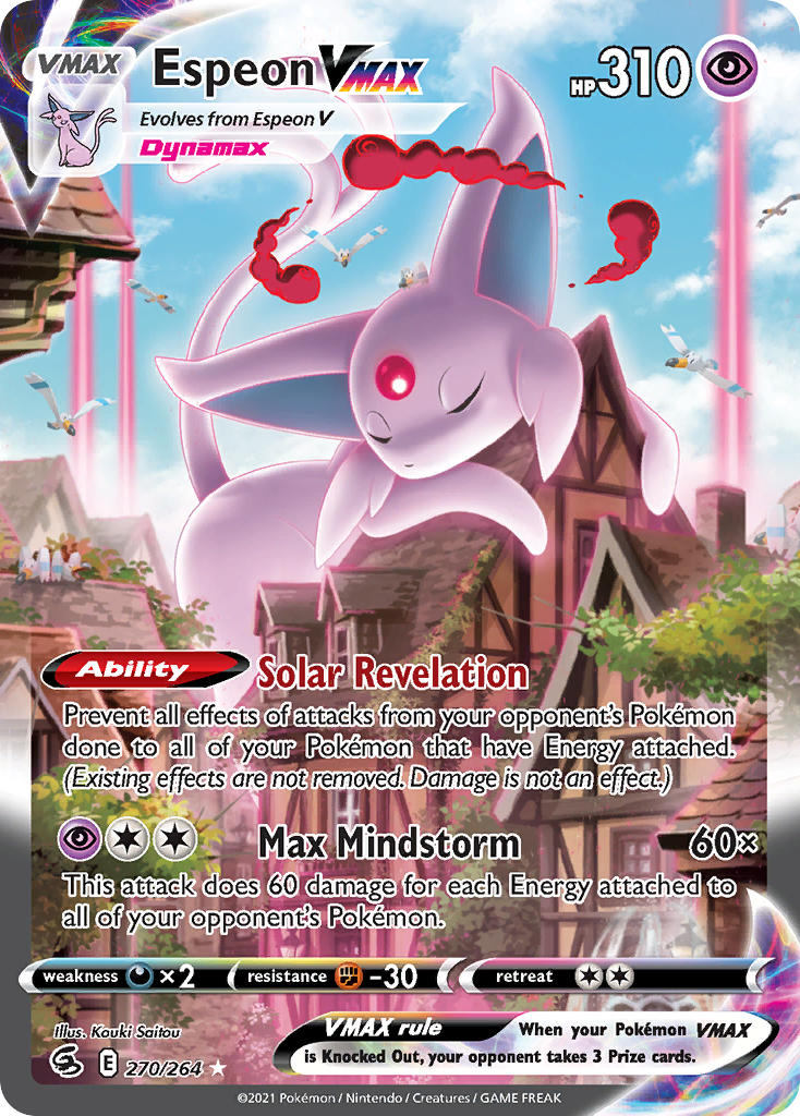 Espeon VMAX (Alternate Art Secret) - 270/264 (SWSH08) Secret Rare - Ne