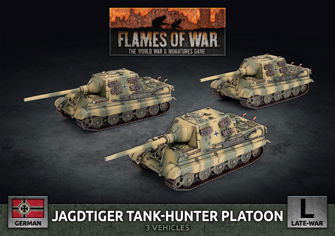 Flames of War: WWII: German (GBX179) - Jagdtiger Tank-hunter Platoon (
