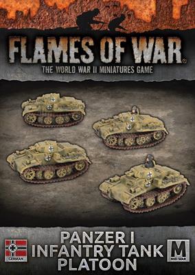 Flames of War: WWII: German (GBX188) - Panzer I Infantry Tank Platoon
