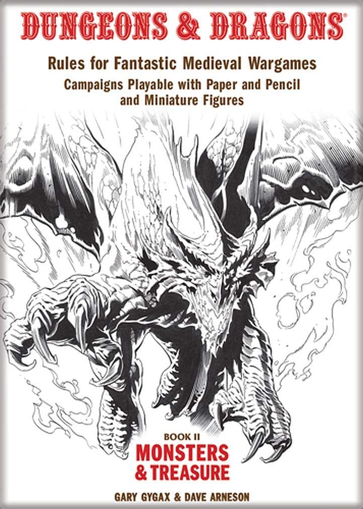 Dungeons & Dragons Book Cover Series 1 Magnet - Rule Book II Monsters