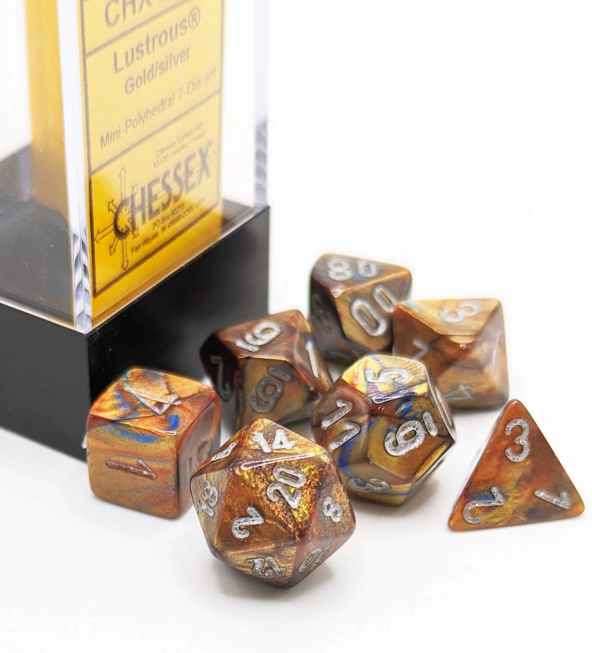 CHX20493: Lustrous - Mini Poly Set Gold w/silver (7)