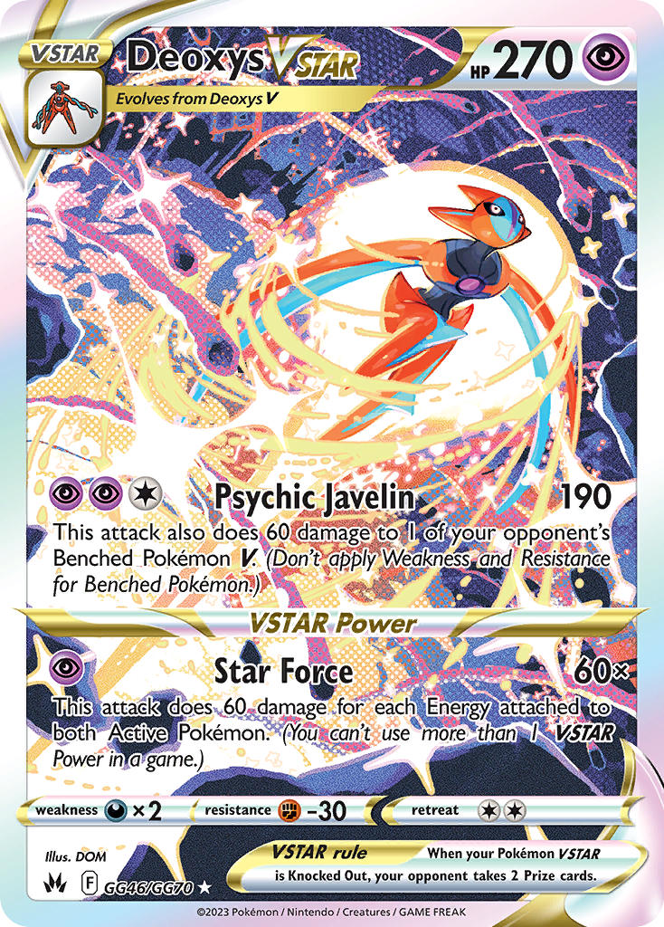 Deoxys VSTAR - GG46/GG70 (CRZ:GG) Ultra Rare - Near Mint Holofoil