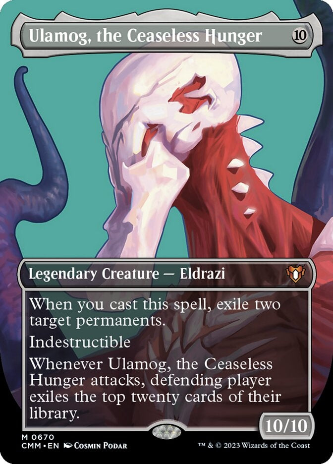 Ulamog, the Ceaseless Hunger [#0670 Borderless Profile] (CMM-M)
