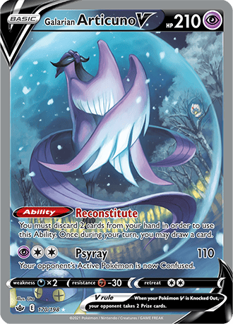 Galarian Articuno V (Alternate Full Art) - 170/198 (SWSH06) Ultra Rare