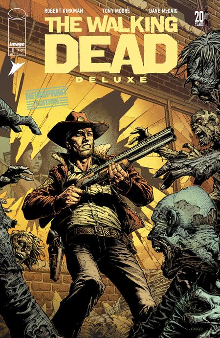 WALKING DEAD DELUXE #1 NEWSPRINT EDITION (ONE SHOT) DAVID FINCH AND DA