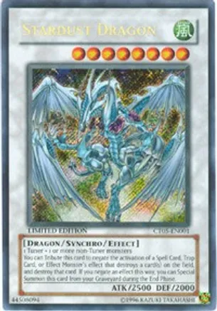 Stardust Dragon (CT05-EN001) Secret Rare Limited Ed.