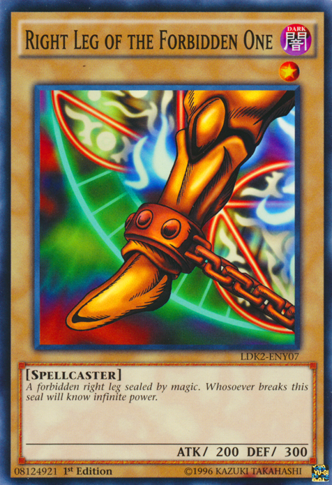 Right Leg of the Forbidden One (LDK2-ENY07) Common - Near Mint 1st Edi